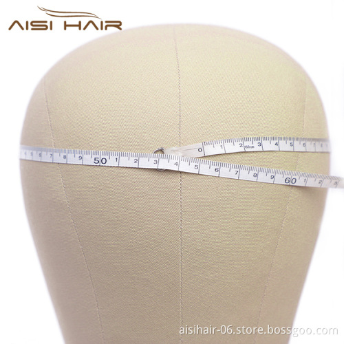 Aisi Hair Canvas Block Head Mannequin Head Weft Wig Display Style Styling Manikin Head Cork Inside Dryer Free Gifts